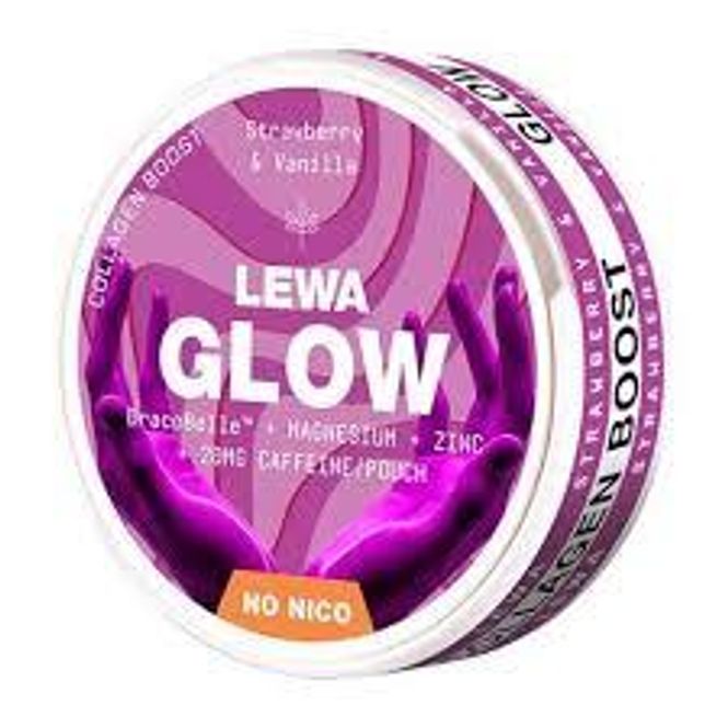 Hovedbilde LEWA Koffein NoNico Glow - Strawberry & Vanilla
